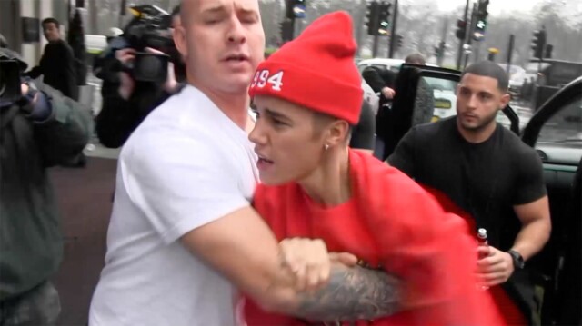 TEMPERAMENTFULL: At Bieber har kort lunte, er ingen ukjent sak. Bildet er hentet fra et tidligere opptrinn. TEMPERAMENTFULL: At Bieber har kort lunte, er ingen ukjent sak. Bildet er hentet fra et tidligere opptrinn.